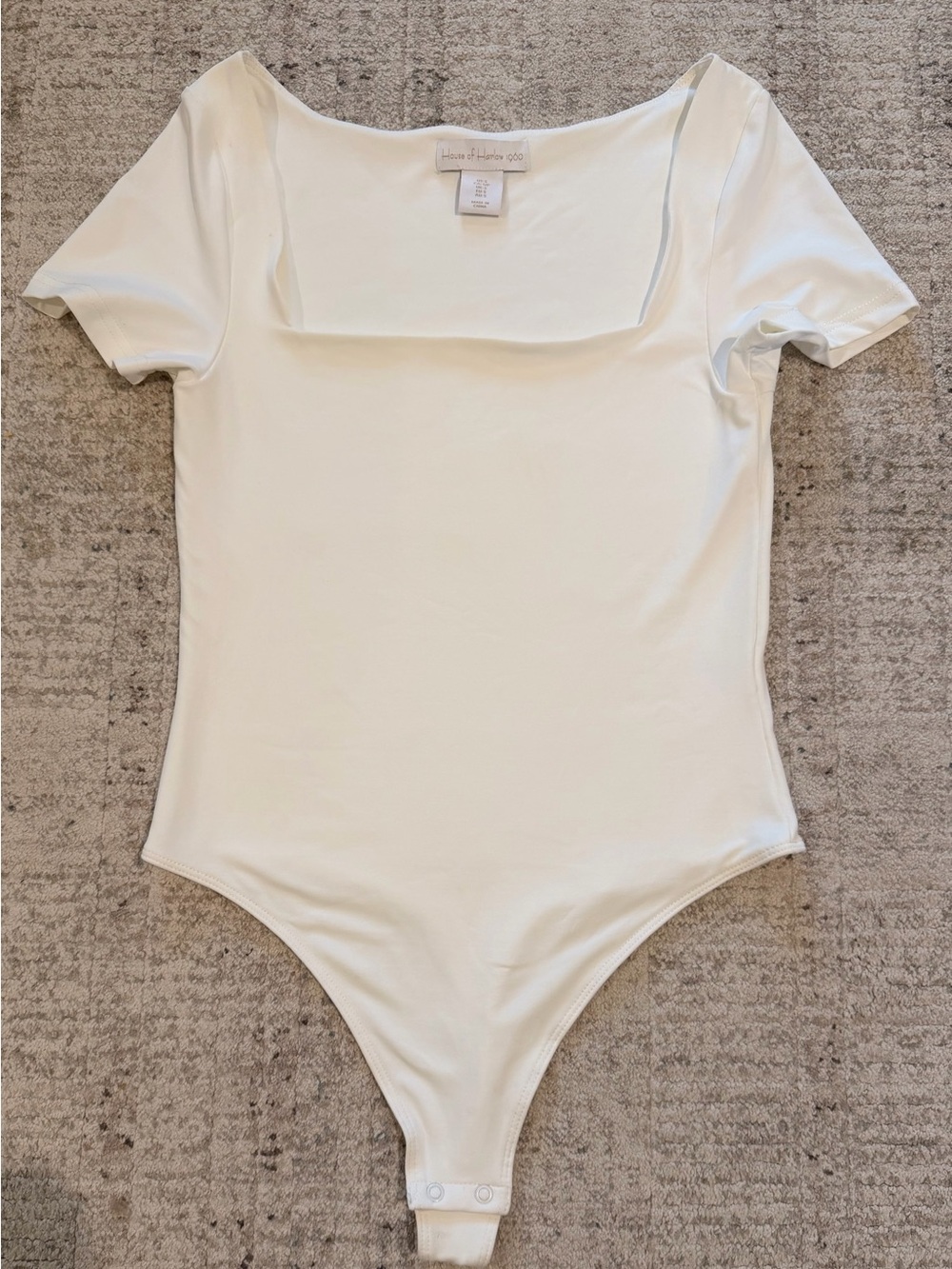 House of Harlow 1960 - Ivory Square Neck Bodysuit NWOT - Small